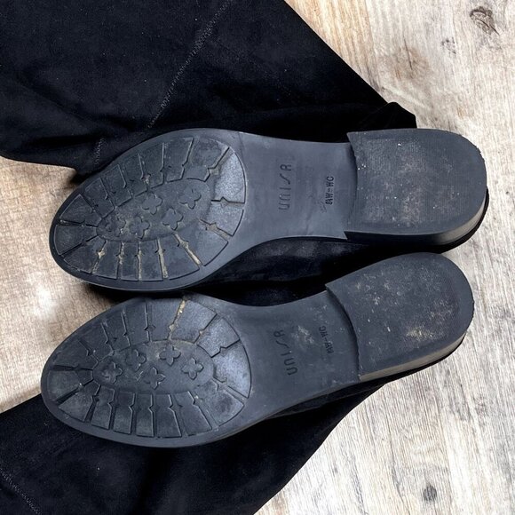 Unisa Maury Women's Over The Knee Boots Black Faux Suede size 8.5W - Picture 7 of 10